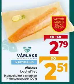 Billa Várlaks Lachsfilet Angebot