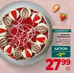 Billa Erdbeer- Vanilletorte Angebot