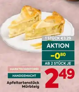 Billa Apfeltortenstück Mürbteig Angebot