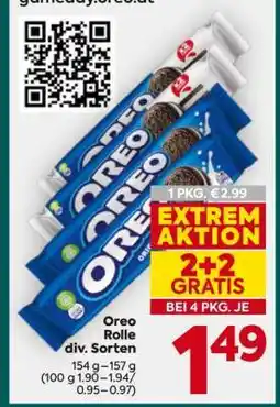 Billa Oreo Rolle div. Sorten Angebot