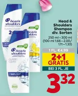 Billa Head & Shoulders Shampoo div. Sorten Angebot