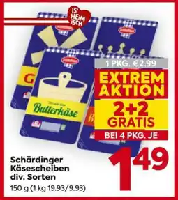 Billa Schärdinger Käsescheiben div. Sorten Angebot
