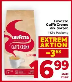 Billa Lavazza Caffè Crema div. Sorten Angebot