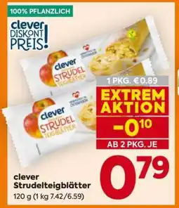 Billa clever Strudelteigblätter Angebot
