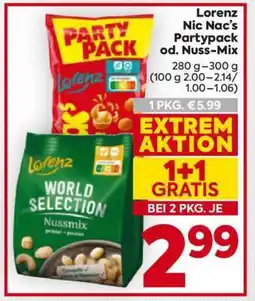 Billa Lorenz Nic Nac’s Partypack od. Nuss-Mix Angebot