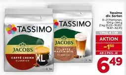 Billa Tassimo div. Sorten Angebot