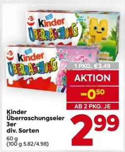 Billa Kinder Überraschungseier 3er div. Sorten Angebot