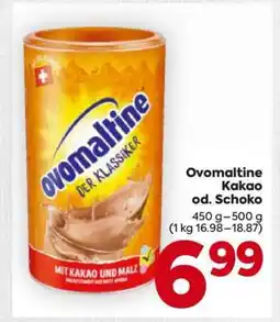Billa Ovomaltine Kakao od. Schoko Angebot