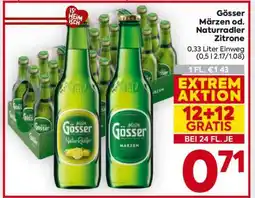 Billa Gösser Märzen od. Naturradler Zitrone Angebot