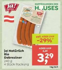 ADEG ja! Natürlich Bio Debreziner Angebot