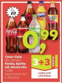 ADEG Coca-Cola div. Sorten Fanta, Sprite od. Mezzo Mix Angebot