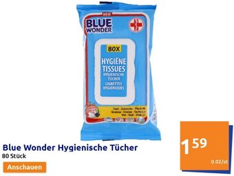 Action Blue Wonder Hygienische Tücher Angebot