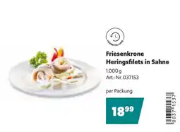 Eurogast Grissemann Friesenkrone Heringsfilets in Sahne Angebot