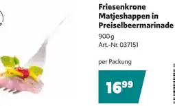 Eurogast Grissemann Friesenkrone Matjeshappen in Preiselbeermarinade Angebot