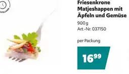 Eurogast Grissemann Friesenkrone Matjeshappen mit Äpfeln und Gemüse Angebot