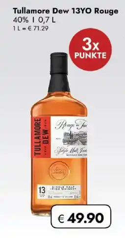 Travel FREE Tullamore Dew 13YO Rouge Angebot