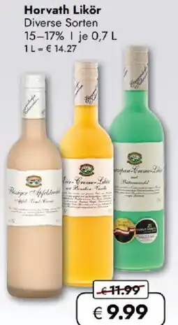 Travel FREE Horvath Likör Angebot