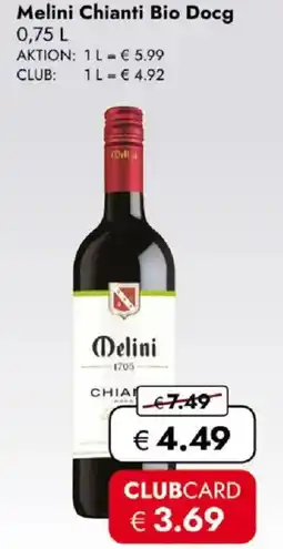 Travel FREE Melini Chianti Bio Docg Angebot