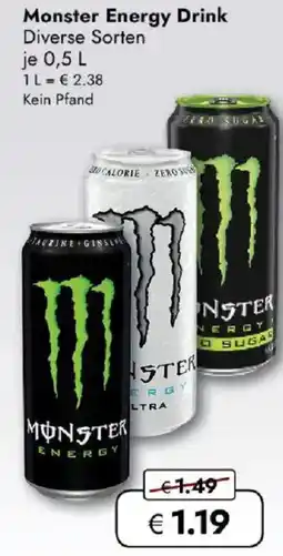 Travel FREE Monster Energy Drink Angebot