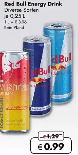 Travel FREE Red Bull Energy Drink Angebot