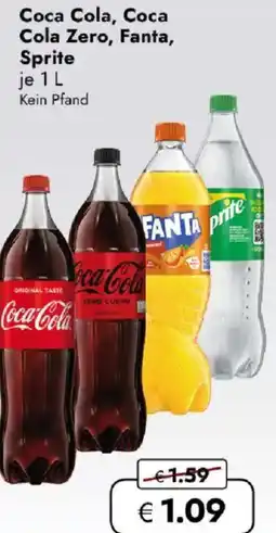 Travel FREE Coca Cola, Coca Cola Zero, Fanta, Sprite Angebot
