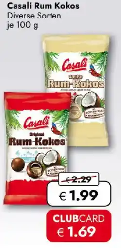 Travel FREE Casali Rum Kokos Angebot