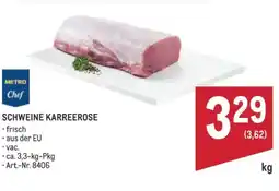 Metro SCHWEINE KARREEROSE Angebot