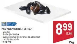 Metro Msc miesmuscheln extra Angebot