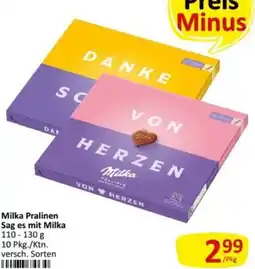 Kastner Milka Pralinen Sag es mit Milka Angebot