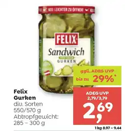 ADEG Felix Gurken div. Sorten Angebot
