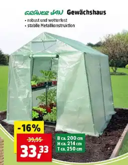 Thomas Philipps Gewächshaus Angebot