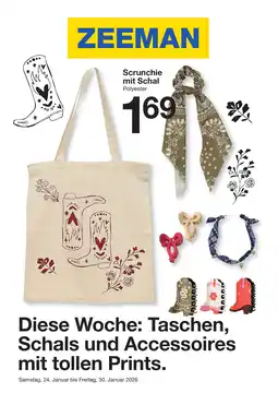 Zeeman Diese Woche: Taschen, Schals und Accessoires mit tollen Prints. Angebot