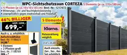 Norma Wpc-sichtschutzzaun corteza Angebot