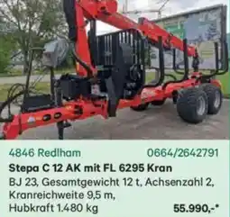 Lagerhaus Stepa C 12 AK mit FL 6295 Kran Angebot