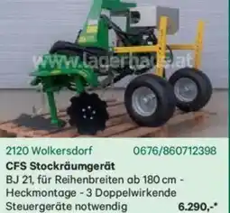 Lagerhaus CFS Stockräumgerät Angebot