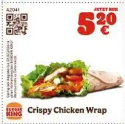 Burger King Crispy Chicken Wrap Angebot