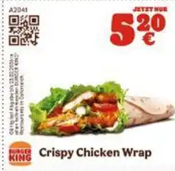 Burger King Crispy Chicken Wrap Angebot