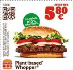 Burger King Plant-based Whopper Angebot