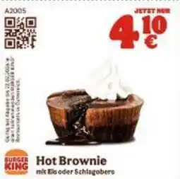Burger King Hot Brownie Angebot