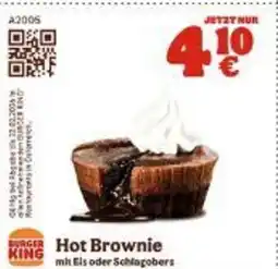Burger King Hot Brownie Angebot