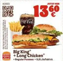 Burger King Big King + long chicken Angebot