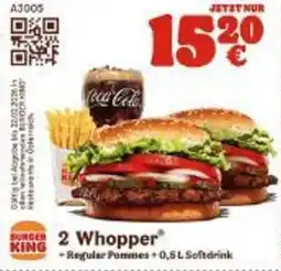 Burger King 2 Whooper Angebot
