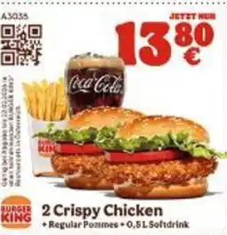 Burger King 2 Crispy Chicken Angebot