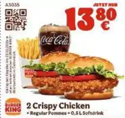 Burger King 2 Crispy Chicken Angebot