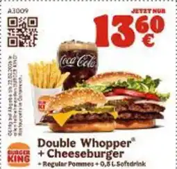 Burger King Double Whopper+Cheeseburger Angebot