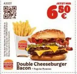 Burger King Double Cheeseburger Bacon Angebot