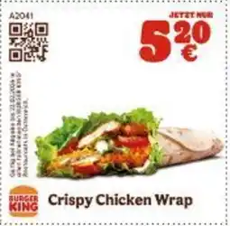 Burger King Crispy Chicken Wrap Angebot