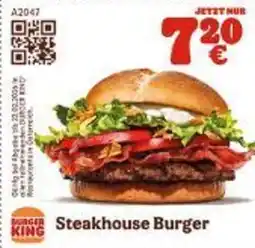 Burger King Steakhouse Burger Angebot