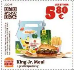 Burger King King Jr. Meal Angebot