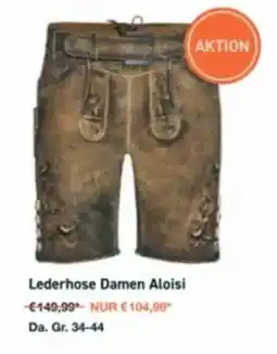 Lagerhaus Lederhose Damen Aloisi Angebot